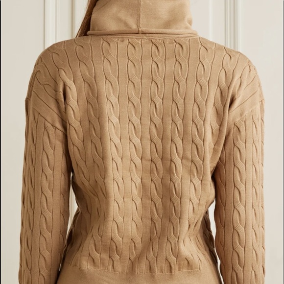 Veronica Beard Lova Cable Knit Turtleneck Sweater - Picture 10 of 14